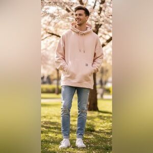 Carhartt Soft color peach Cowl Neck Sweater